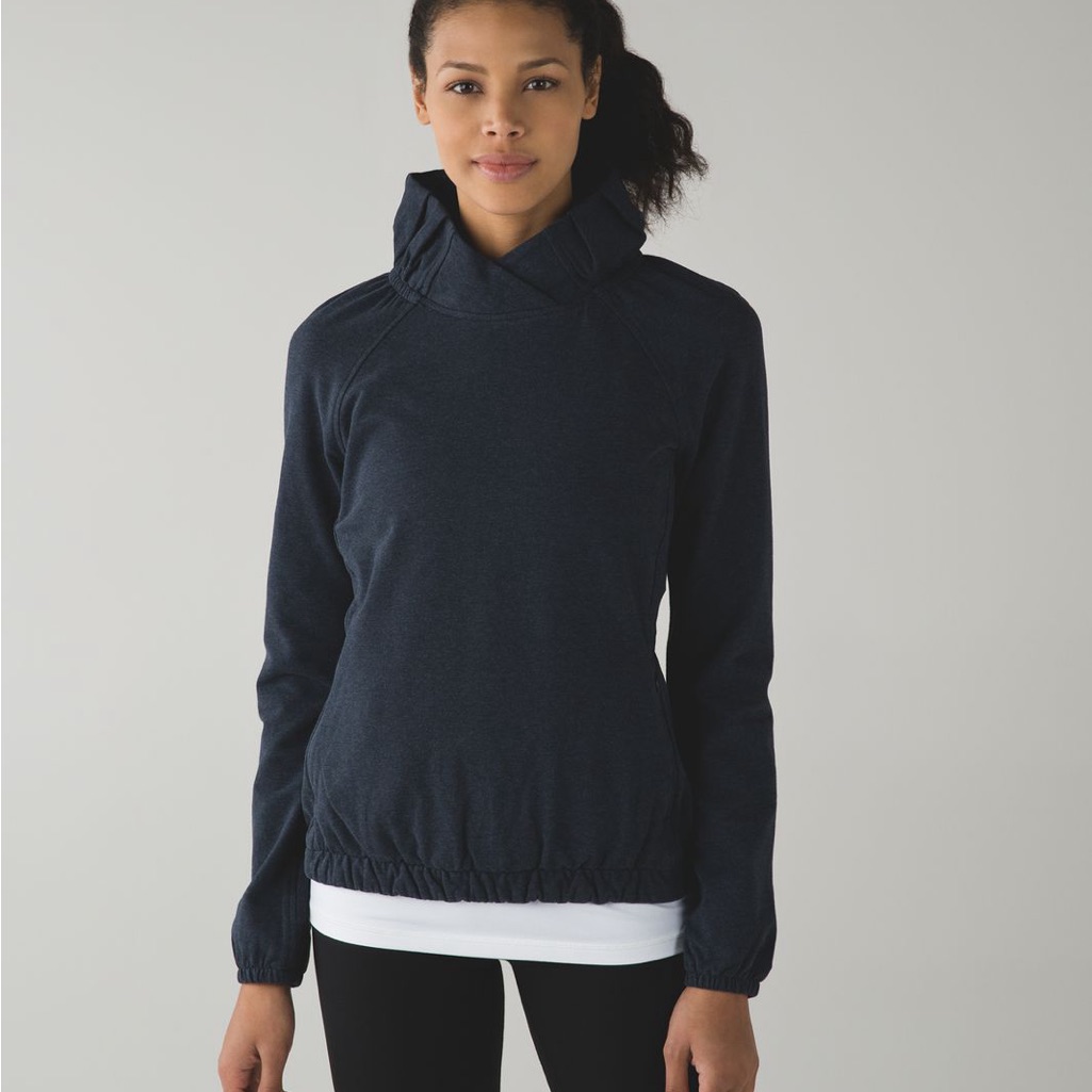 Lululemon After All Pullover Heathered Naval Blue